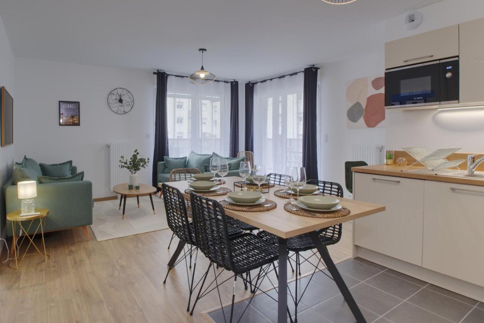Le Normand- Appartement Neuf, 3 Chambres, Terrasse Ρεν Εξωτερικό φωτογραφία